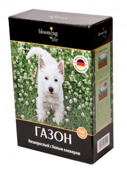 Газон НИЗКОРОСЛЫЙ с БЕЛЫМ Клевером  1кг/20 СЗ  Германия сер.Blooming Life 