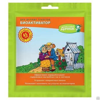 Счастливый дачник БиоАКТИВАТОР д/дачн.таулетов 45 гр/БА-45/ 24шт