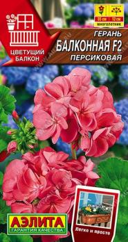 Герань Балконная Персиковая F2 5шт сер.Цветущий балкон /многолетник