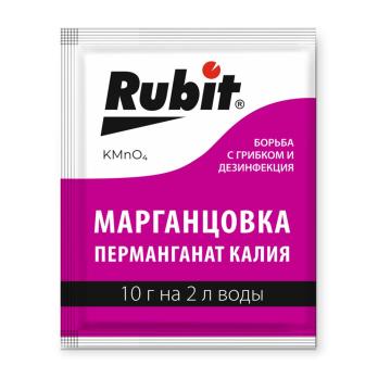 Рубит Марганцовка (Перманганат калия) 10гр ЗАЩИТА от инфекций и вредителей /300шт