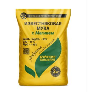 Мука известняковая с магнием 3кг /6шт/