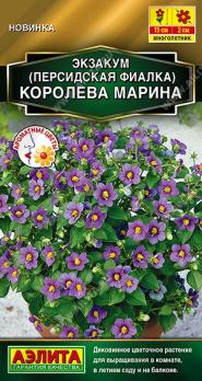 Экзакум (Персидская фиалка) Королева Марина 4шт (драже в пробирке) Золотая серия /многолетник