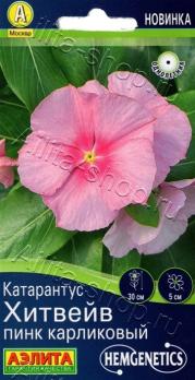 Катарантус Хитвейв Пинк 5шт карликовый Спецсерия Hem Genetics /однолетник