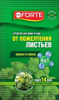 Средство от пожелтения листьев 10мл 4в1 ТМ Bona Forte /25шт