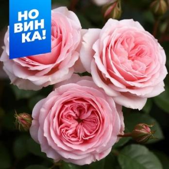 Роза Мария Тереза - флорибунда/65-85см/нежный розовый оттенок