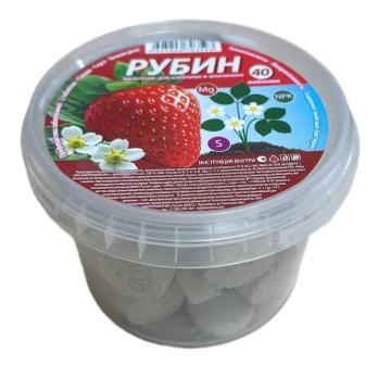 Удобрение комплексное Рубин д/клубники и земляники 40шт (таблетка) /12шт