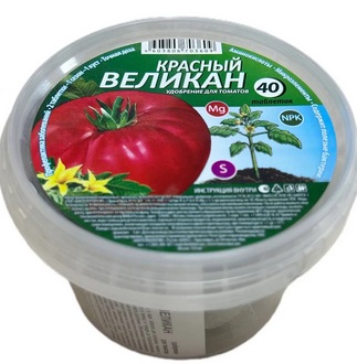 Удобрение комплексное Красный великан Томат 40шт (таблетка) /12шт