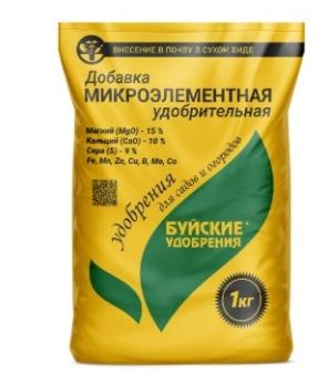 Добавка микроэлементная 1кг удобрительная CaO10% MgO15% S9% /15шт