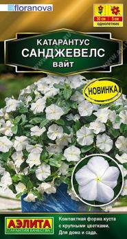 Катарантус Санджевелс Вайт 7шт Сел.Floranova Золотая серия /однолетник